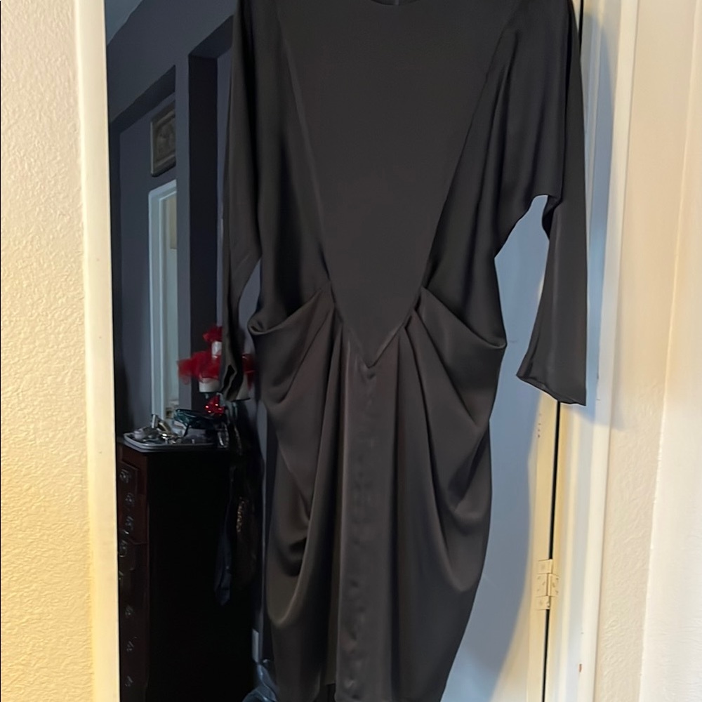vintage  80s Black Dress